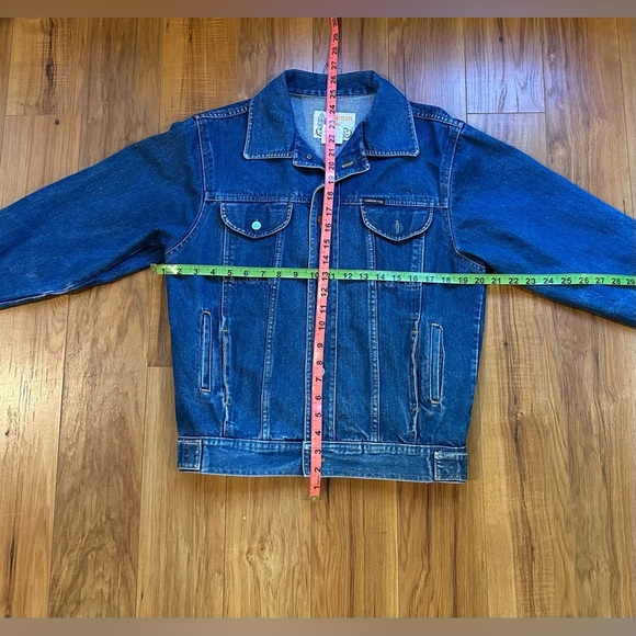 100% Cotton Vintage 1970s Large London Fog Blue Denim Jacket - Picture 7 of 15